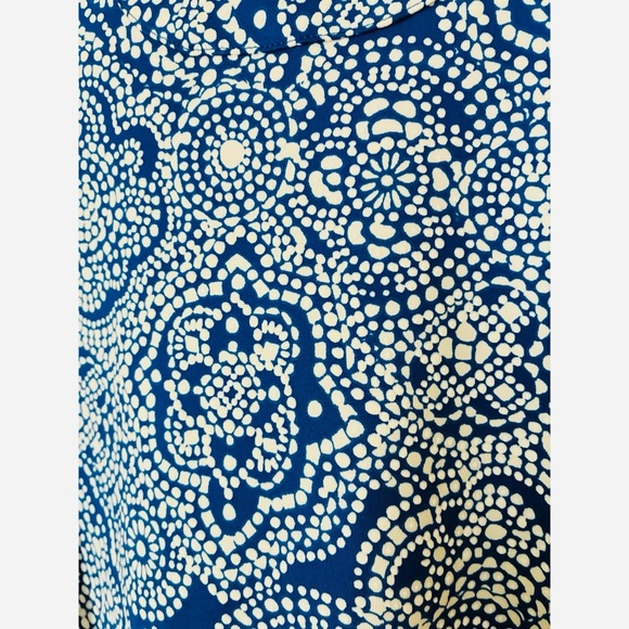 NEW NWT Ruby Rd. Blue White Textured Patterned Balloon Sleeve Blouse 2X - Picture 5 of 9